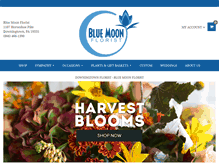 Tablet Screenshot of bluemoonflorist.com